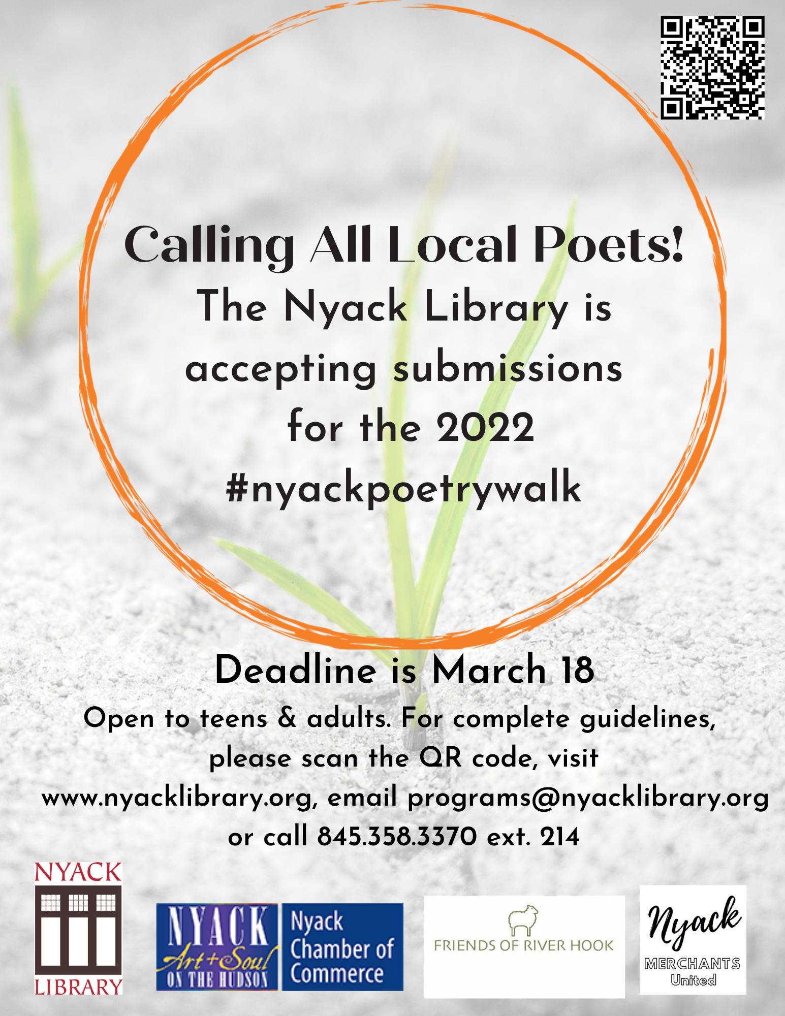 Nyack Library Poetry Walk - Request for Submissions