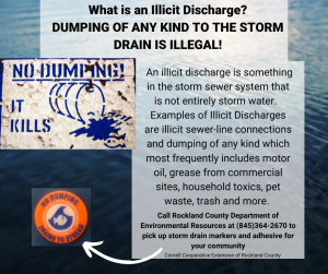 Dumping to Storm Drains is Illegal