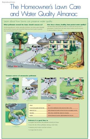 Lawn Care and Water Quality poster